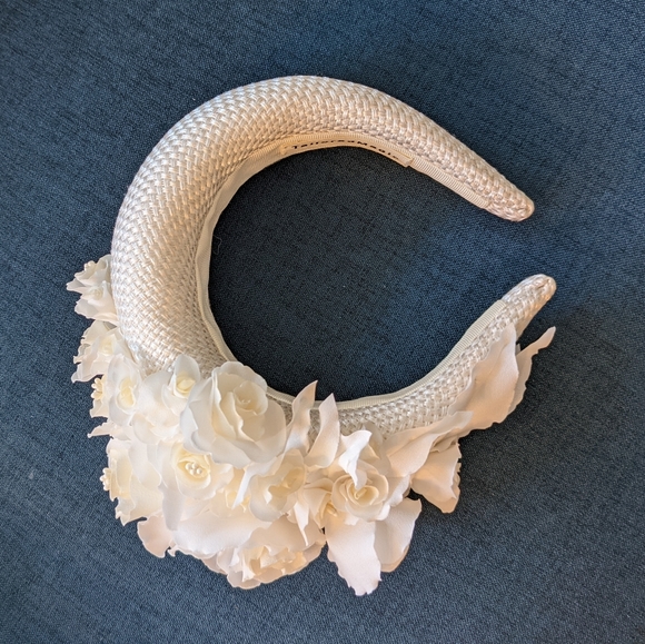 Cream wedding headband - NWT - Picture 4 of 6